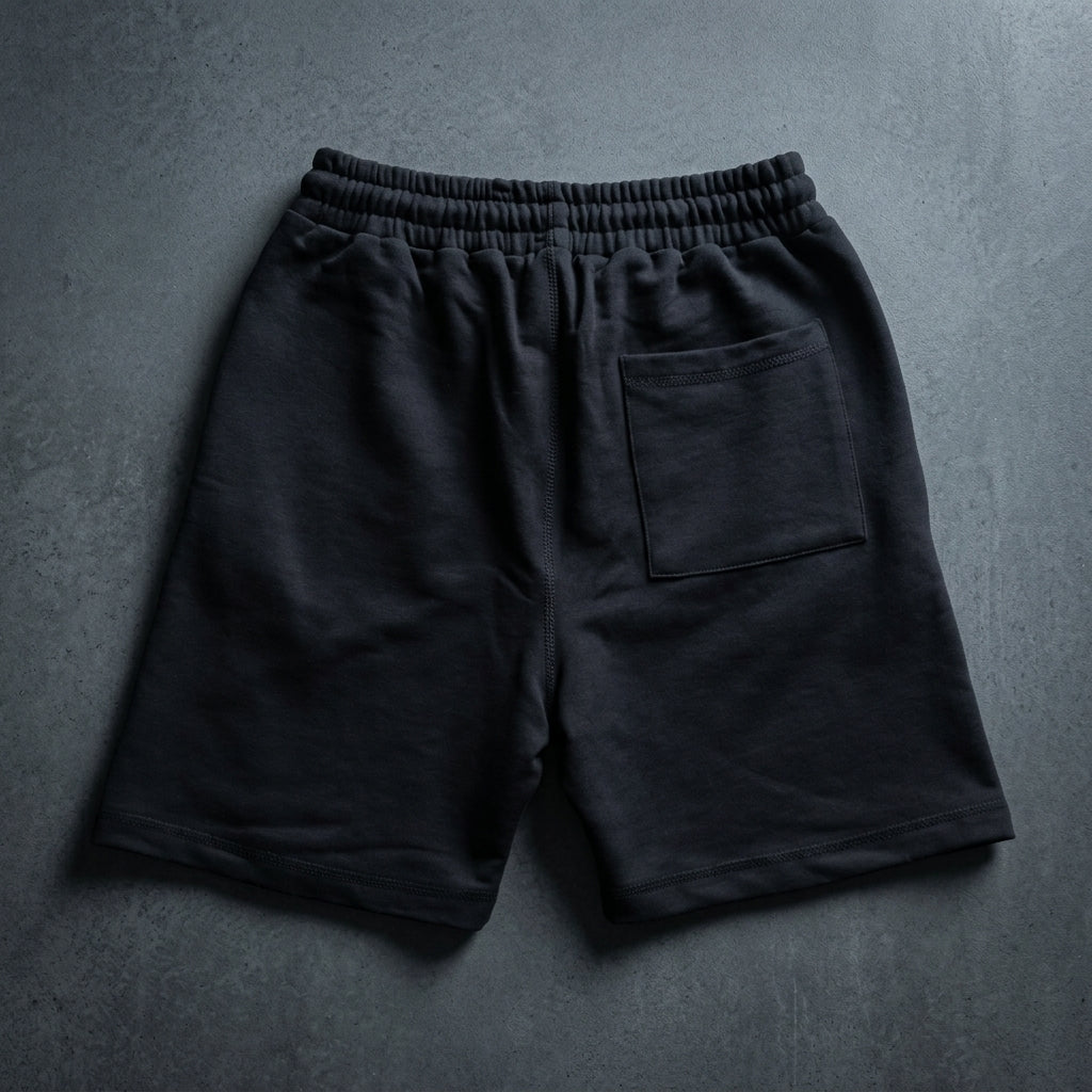 MAY20 shorts in black, back view