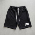MAY20 shorts in black, front view