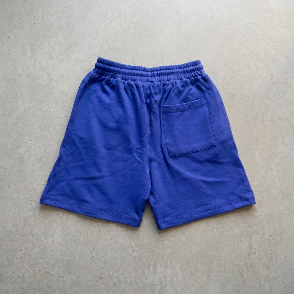 MAY20 shorts in royal blue, back view