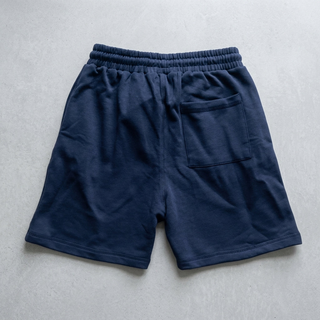 MAY20 shorts in navy, back view