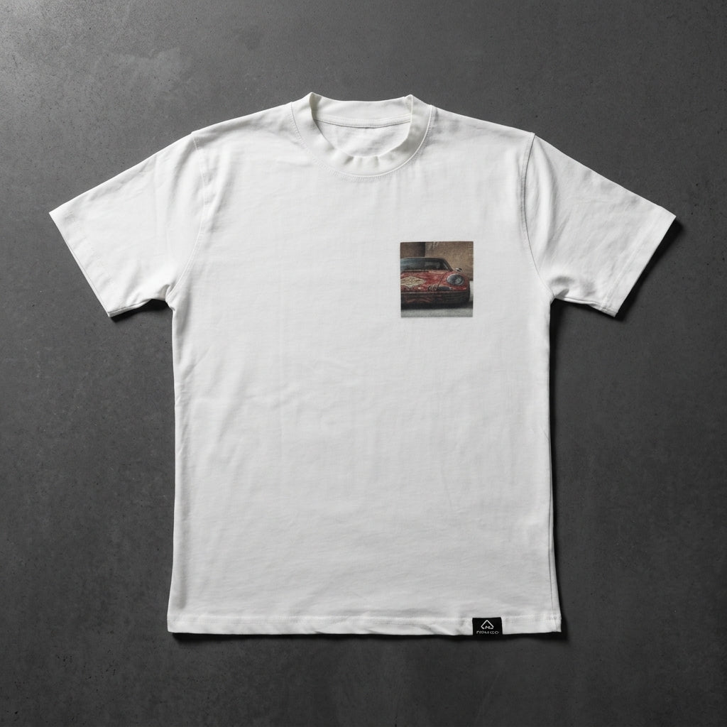 Sunday Driver tee in white, front
