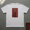 Clay Court tee in white, back print