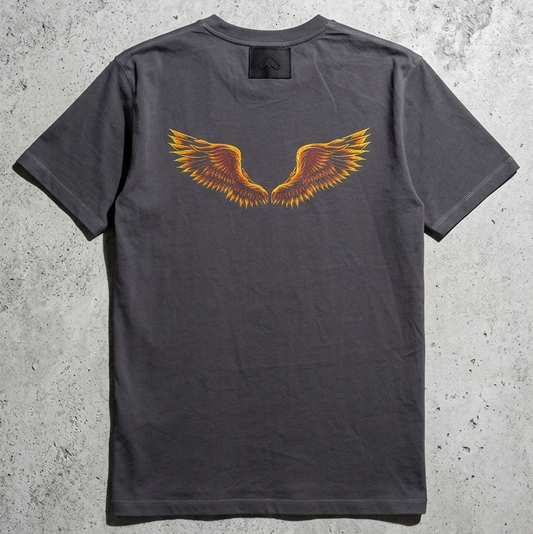 Winged Crest — Charcoal